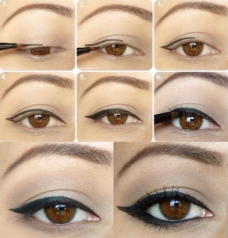 макияж глаз стрелки макияж глаз стрелки