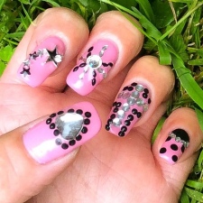 маникюр со стразами маникюр со стразами