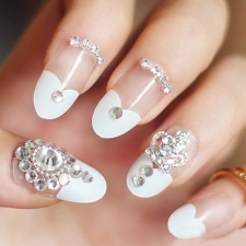 маникюр со стразами маникюр со стразами