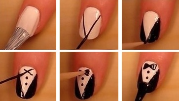 идеи свадебного маникюра на короткие ногти