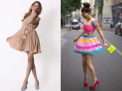 как носить короткие платья с пышной юбкой как носить короткие платья с пышной юбкой