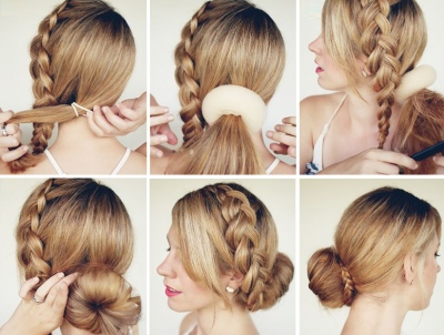 как сделать пучок из волос как сделать пучок из волос